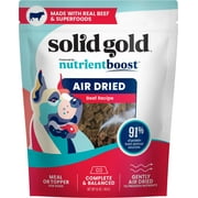 Solid Gold Air Dried Topper Complete and Balanced Meal Topper for Dogs, Beef 2 LB