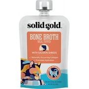 Solid Gold Bone Broth Meal Toppers for Cats - Nutrient Rich Wet Cat Food Meal Toppers with Protein Shreds to Promote Hydration - Easy to Serve Grain Free Cat Food Gravy 12 Pack