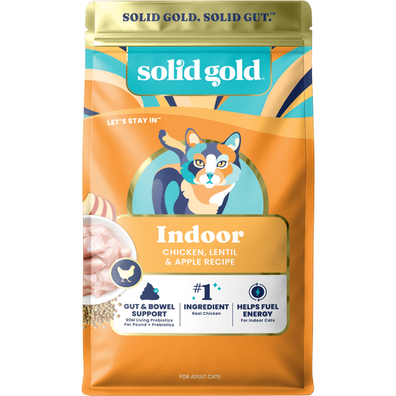 Solid Gold Let's Stay In, Dry Cat Food for Indoor Cats, Chicken 6lb