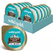 Solid Gold Toy & Small Breed Turkey & Hearty Vegetable, Dog Food Wet Cups, Case of 12, 3.5oz cans