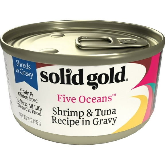 Solid Gold Five Oceans Shrimp & Tuna Wet Cat Food 3oz