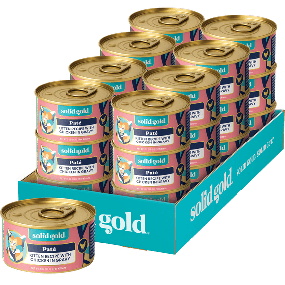 Solid Gold Flavorful Feast, Wet Canned Kitten Food, Chicken, 3oz