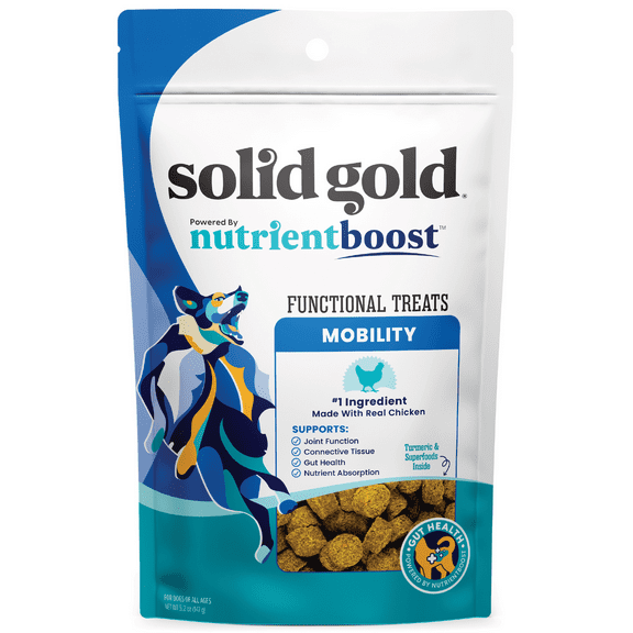 Solid Gold Functional Dog Treats for Mobility & Joint Function, Chicken 5.2oz