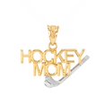 thumbnail image 1 of Solid Gold HOCKEY MOM Sports (10K Yellow Gold, Pendant), 1 of 2