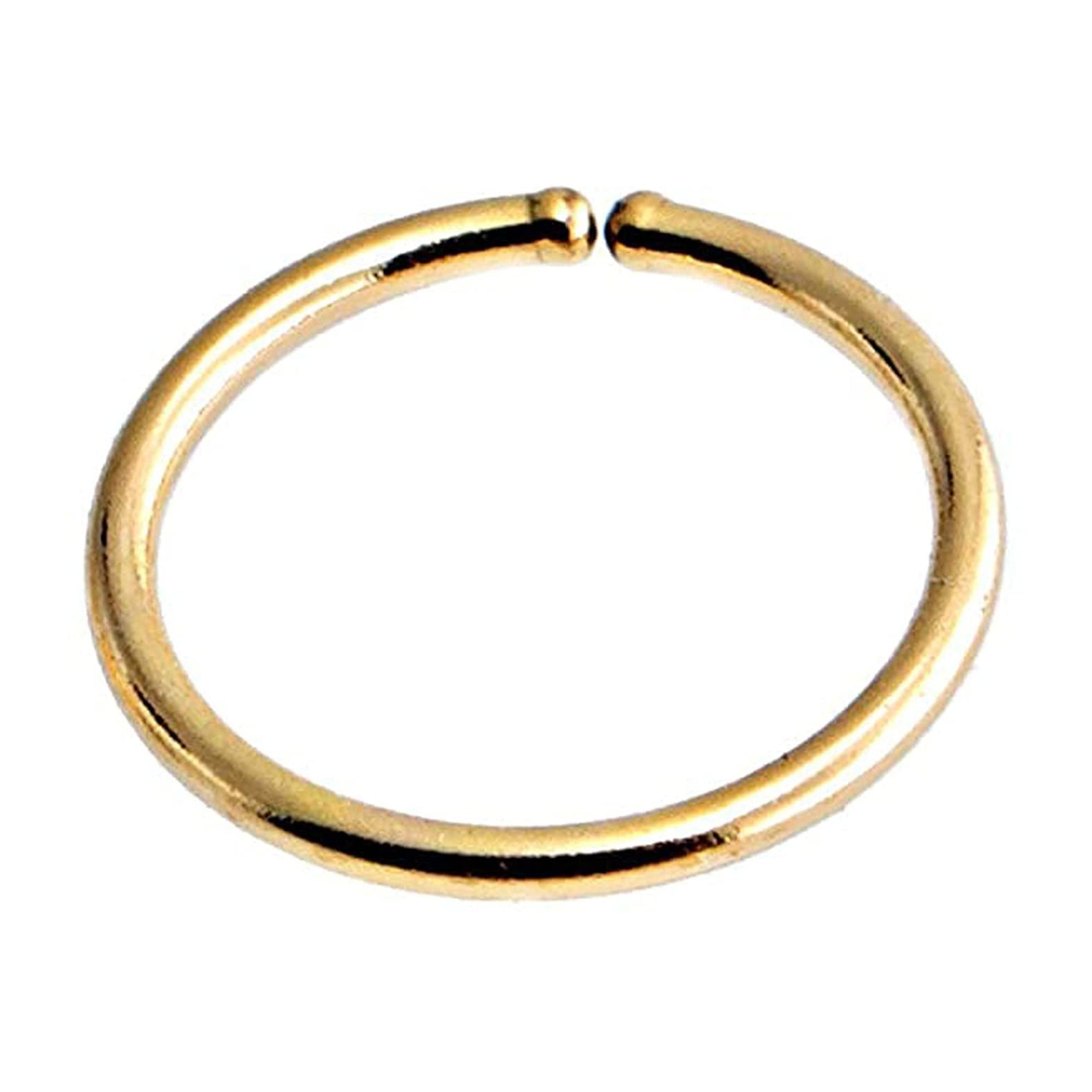 Solid Gold Hoop Earrings for Women, Men, Cartilage Huggie Hoop Earrings