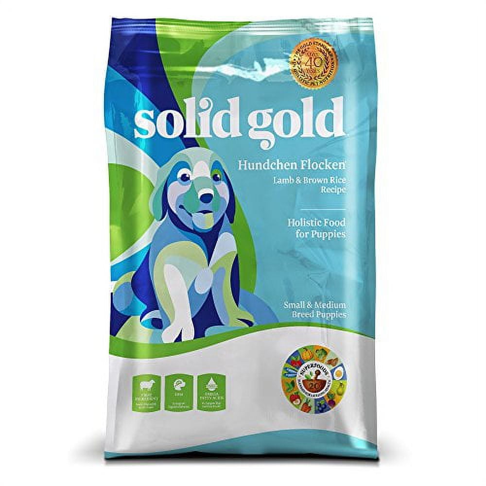 Solid Gold Hundchen Flocken Holistic Dry Dog Food Lamb Brown