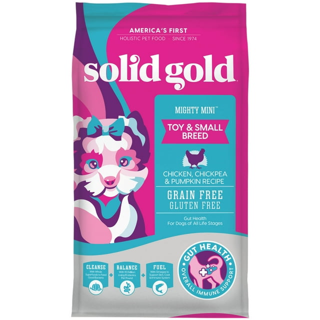 Solid Gold Mighty Mini Small Breed Dog Food, Dry Dog Food for Toy Breed