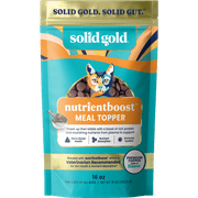 Solid Gold NutrientBoost Meal Topper for Cats - Plasma Infused Grain Free Food Topper Rich in Vitamins Minerals and Amino Acids - 1 Pound