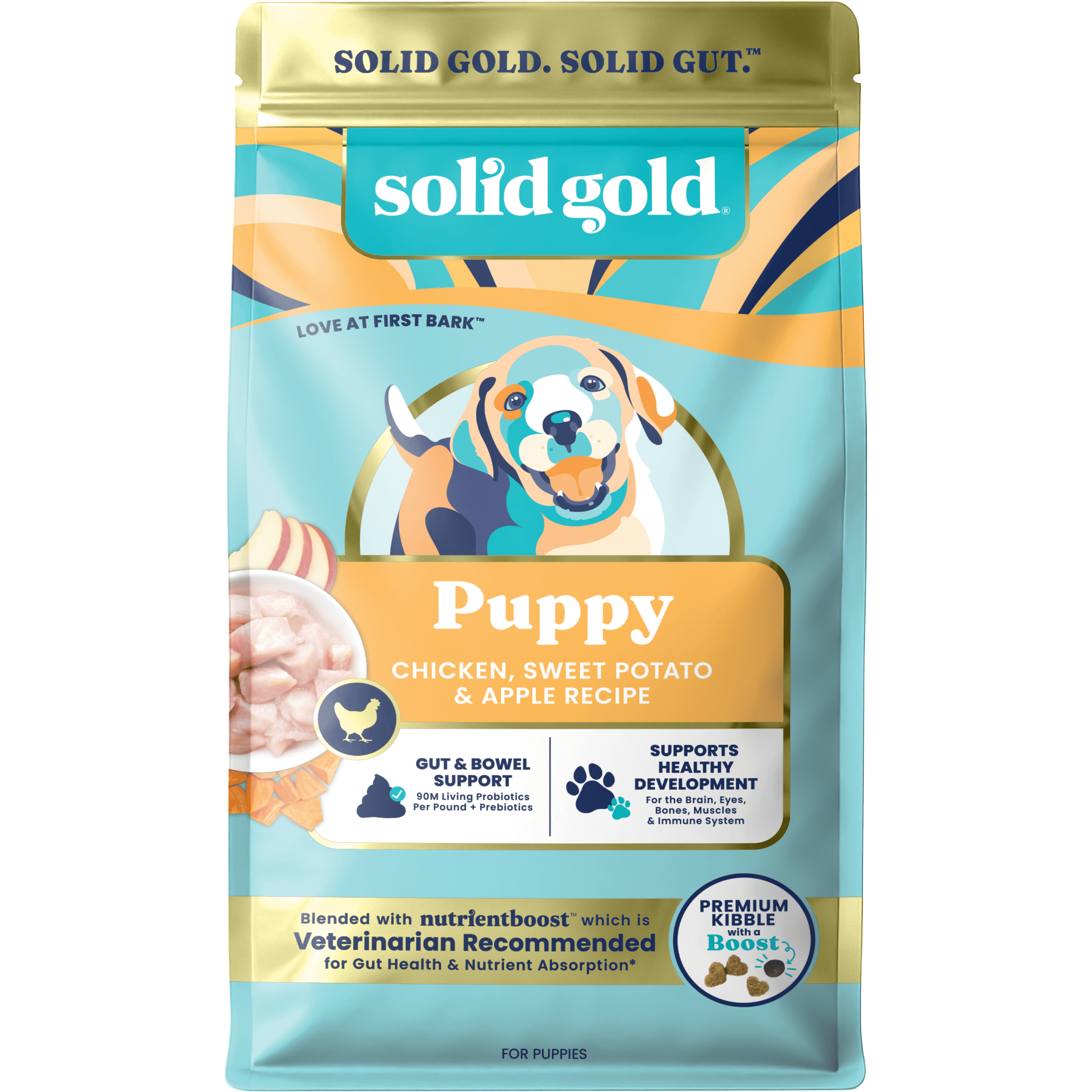 Solid Gold Nutrientboost Love at First Bark Chicken Dry Dog Food for Puppies, 22lb