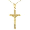 thumbnail image 1 of Solid Gold Passion Cross Crucifix Pendant Necklace 1.40" (35 mm) (14K Yellow Gold, Pendant only), 1 of 2