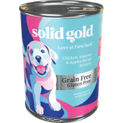 Solid Gold Love at First Bark for Puppies, Chicken, Potato & Apples Recipe in Gravy, 13.2 oz Wet Dog Food Can