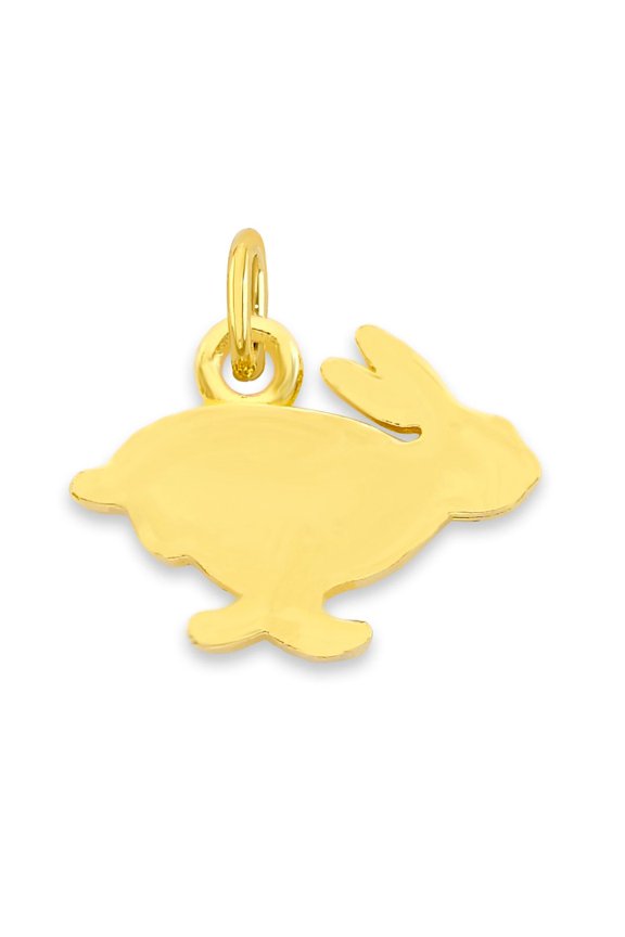 Solid 10k Gold Rabbit Charm - Collectable Bracelet Charms for Women