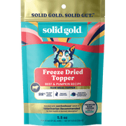 Solid Gold Real Beef & Pumpkin Freeze-Dried Raw Meal Dog Food Topper, 5.5-oz bag
