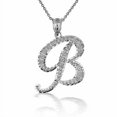 thumbnail image 1 of Solid Gold Script Cursive Initial "A-Z" (Pendant), 1 of 2