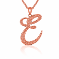 thumbnail image 1 of Solid Gold Script Cursive Initial "A-Z" (Pendant), 1 of 2