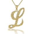 thumbnail image 1 of Solid Gold Script Cursive Initial "A-Z" (Pendant), 1 of 2