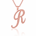 thumbnail image 1 of Solid Gold Script Cursive Initial "A-Z" (Pendant), 1 of 2