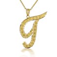 thumbnail image 1 of Solid Gold Script Cursive Initial "A-Z" (Pendant), 1 of 2