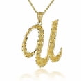 thumbnail image 1 of Solid Gold Script Cursive Initial "A-Z" (Pendant), 1 of 2