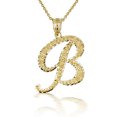 thumbnail image 1 of Solid Gold Script Cursive Initial "A-Z" (Pendant), 1 of 2