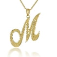thumbnail image 1 of Solid Gold Script Cursive Initial "A-Z" (Pendant), 1 of 2