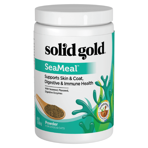 Solid Gold SeaMeal Multivitamin for Cats & Dogs, Grain Free Kelp Supplement 1lb.
