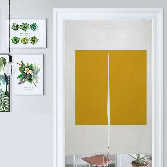 Solid Gold Square Simple Color Background Door Curtain Nordic Living Room DoorCurtain Porch Partition Curtain Kitchen Rative Half Curtain