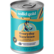Solid Gold Star Chaser Wet Dog Canned Food, Chicken & Brown Rice Recipe With Vegetables, 13.2oz Can