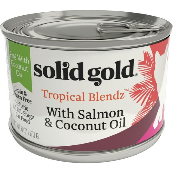 Solid Gold Tropical Blendz Salmon Pate, Wet Cat Food, 6oz