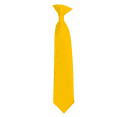 thumbnail image 1 of Solid Golden Yellow Boy's 14" Clip On Tie Age 7 to 10 Years Old, 1 of 5