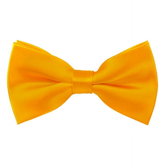 Solid Golden Yellow Men's Pre-Tied Bow Tie