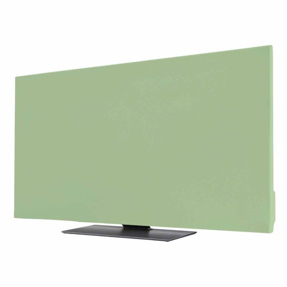 Solid Grass TV Dust Cover 24 Inch, Green Computer Monitor Cover Dustproof Stretchable Indoor TV Screen Protector for LED LCD Universal Monitors