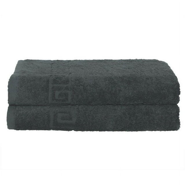 Solid Gray 2 piece 100 Cotton Hand Towel