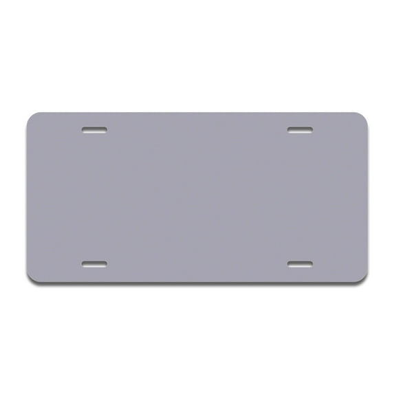 Solid Gray Aluminum License Plate| License Plate 12" X 6" Fits Any Car, Truck, SUV, RV, or Trailer | Made in The USA