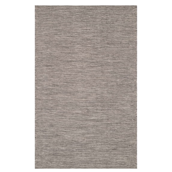 Solid Grey Handwoven Indoor/Outdoor Rug, 8' x 10'