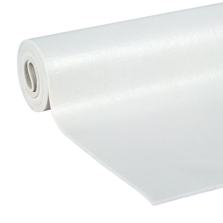 Solid Grip Shelf Liner with Clorox, White, 20 in. x 6 ft. Roll