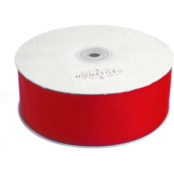 Solid Grosgrain Ribbon, 1-1/2-Inch, 50 Yards, Red