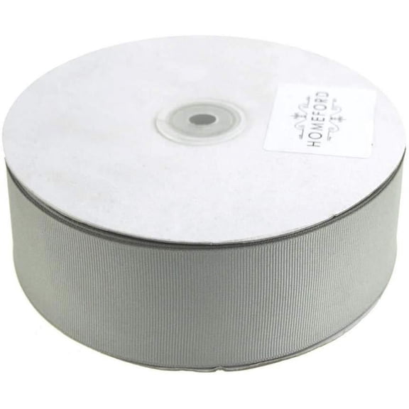 Solid Grosgrain Ribbon, 1-1/2-Inch, 50 Yards, Silver