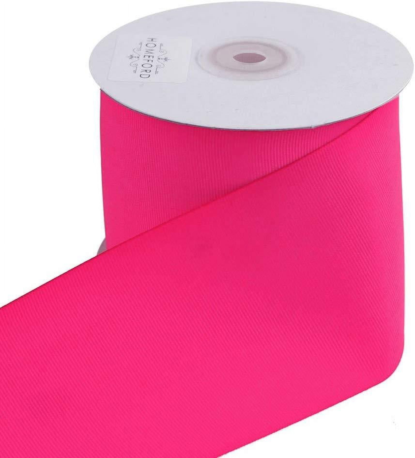 Neon Pink Satin Ribbon – 1 Inch, 10 metres (Pack of 3 Rolls) - Chic a Choc