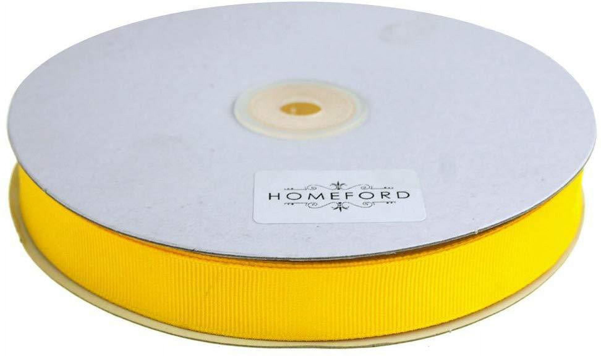 Solid Grosgrain Ribbon, 5/8-Inch, 50 Yards, Canary Yellow - Walmart.com