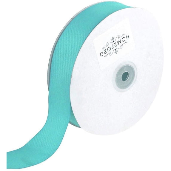 Solid Grosgrain Ribbon, 7/8-Inch, 50 Yards, Aqua