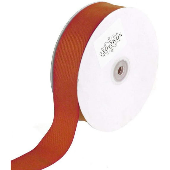 Solid Grosgrain Ribbon, 7/8-Inch, 50 Yards, Rust