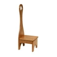 thumbnail image 1 of Solid Hardwood Bench Step Stool with Handle Made in the USA, 1 of 4
