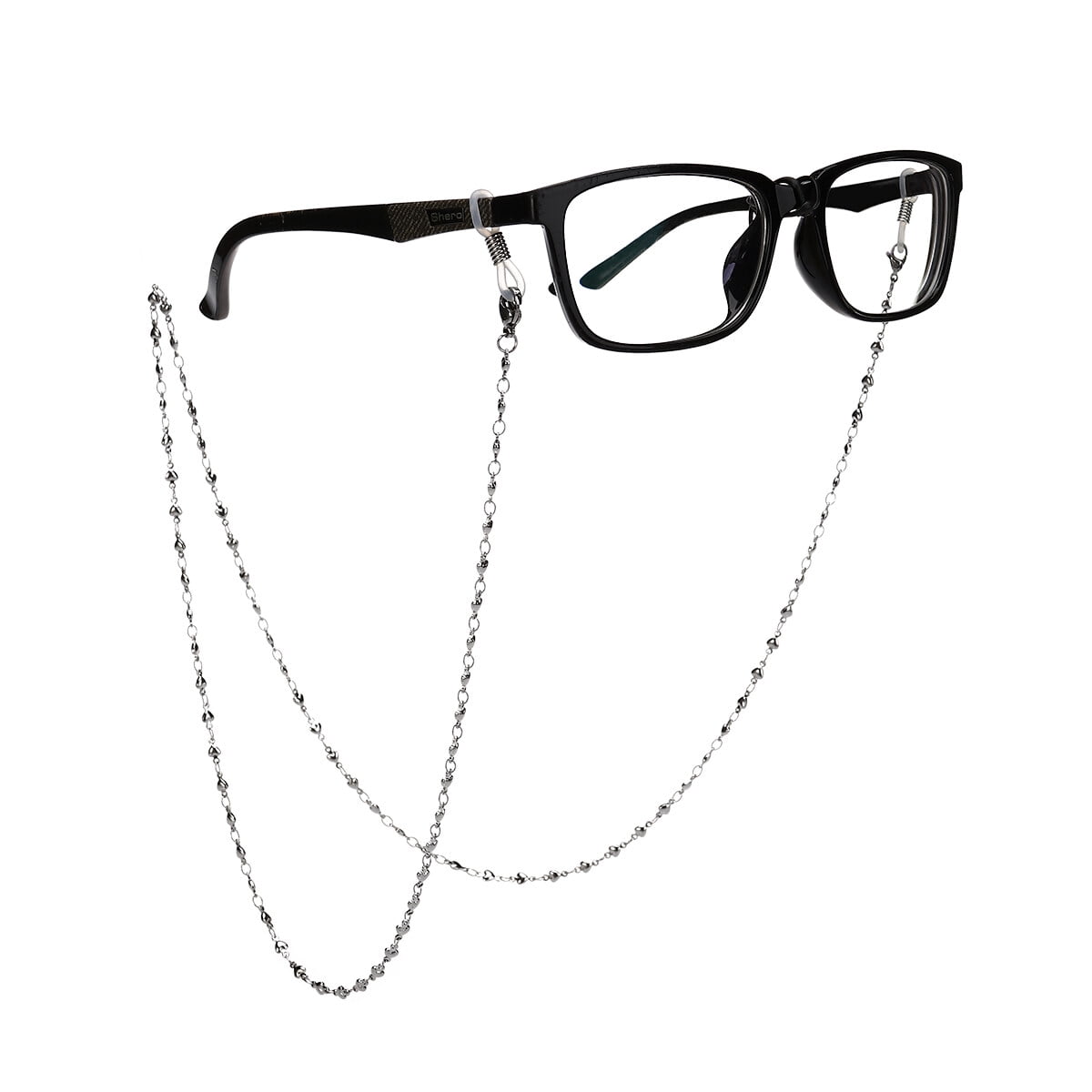 Chainspromax Glasses Chain for Men 28 inch Stainless Cuban Chain Eye Glasses Chains for Women, Size: One size, Silver