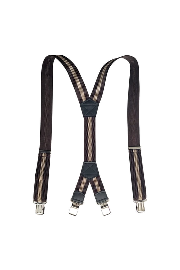 Elastic work suspenders for men construction daily wear assorted solid colors 1 pack
