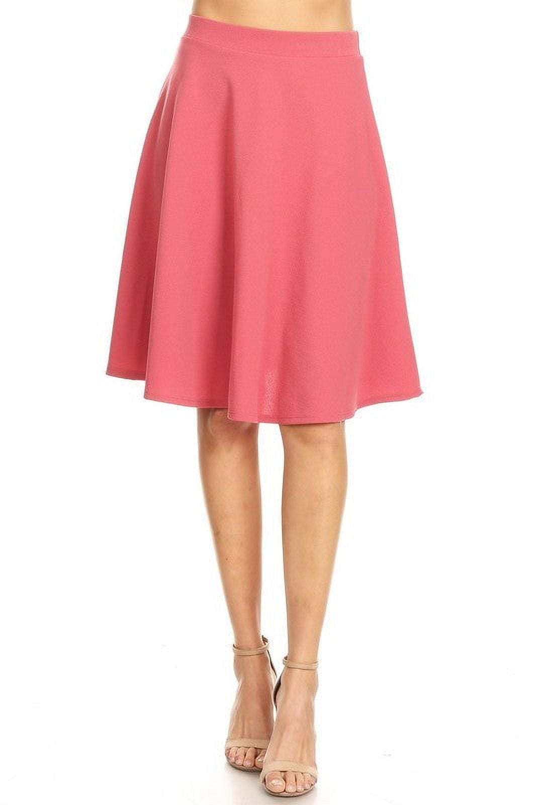 Womens Casual Slim Pink High Waist Knit Ribbed MIDI Skirt - China Womens  MIDI Skirts and Knee Length Skirts for Women price | Made-in-China.com