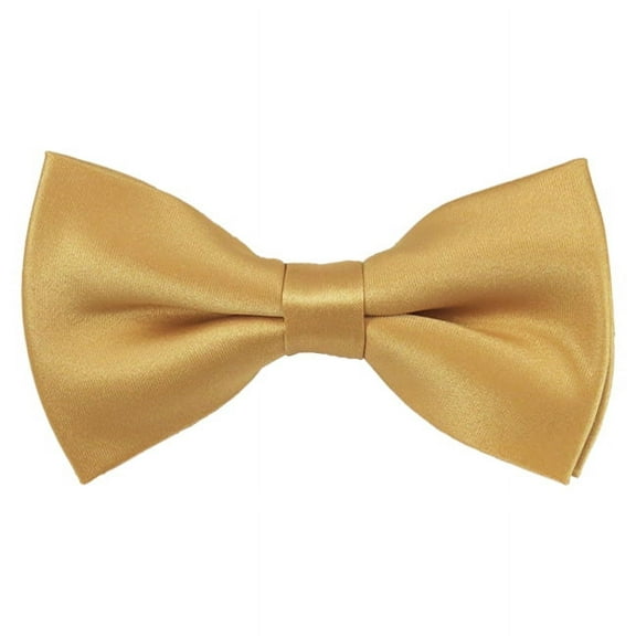 Solid Honey Gold Men's Pre-Tied Bow Tie