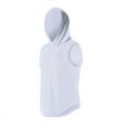 thumbnail image 1 of Solid Hooded Tank Top Plus Size Sleeveless Hooded T Shirt Workout Tank Tops Gym Fashion Men's Plain Hooded Blouse Athletic Sleeveless Hoodie T-Shirt, 1 of 6