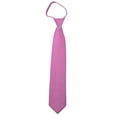 thumbnail image 1 of Solid Hot Pink Men's 17" Zipper Tie, 1 of 5