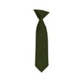 thumbnail image 1 of Solid Hunter Green Boy's 11" Clip On Tie Age 3 to 6 Years Old, 1 of 5